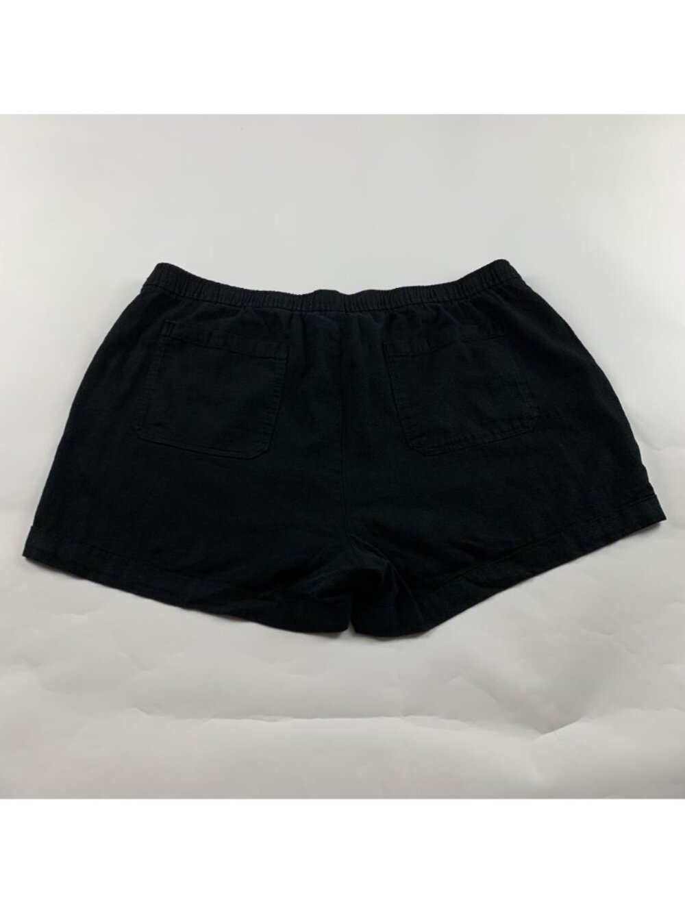 Old Navy Black Linen Blend High Rise Pull On Shorts XL - Picture 6 of 6